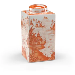 Canton Tea Caddy - Pumpkin