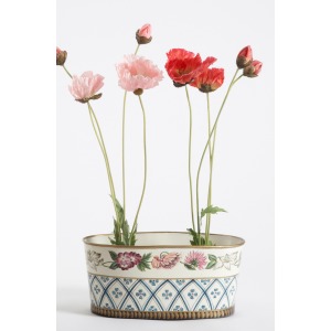 Valence Oval Tole Planter