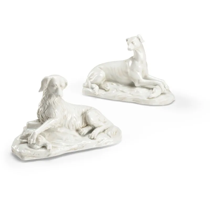 White Dogs Pair
