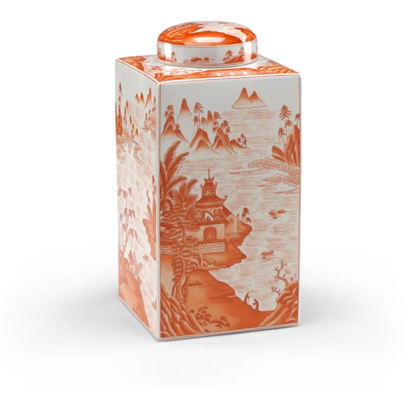 Canton Tea Caddy - Pumpkin