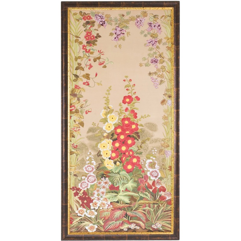 31-0028b Hollyhocks-b