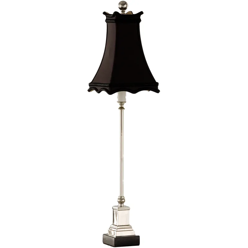 Silver Candlestick Lamp