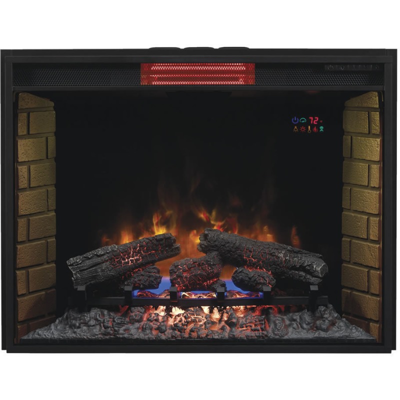 Wesleyan TV Stand & Electric Fireplace Insert 32MM6449C247+32II310GRA