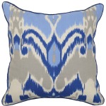 WB Ikat Dark Blue Pillow
