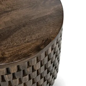 Norwood End Table - Bark Brown