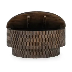 Norwood Coffee Table with Casters - Bark Brown
