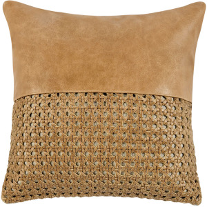 TL Toscano Leather Chestnut Brown Pillow