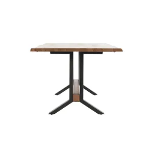 Bellamy Dining Table - Amber Brown