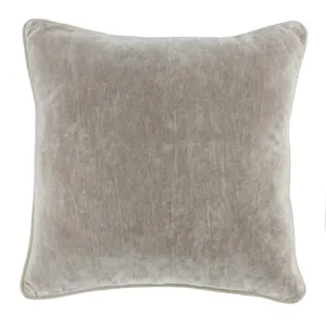 SLD Heirloom Velvet 18" Pillow - Silver