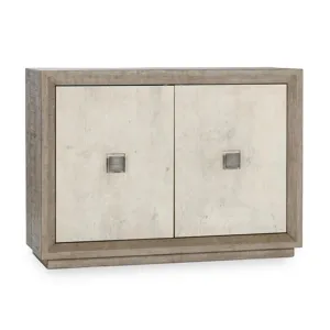 GRAY/ANTIQUE WHITE 2DR CABINET