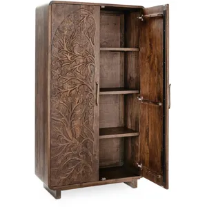 Alberto Tall Cabinet - Kona Brown