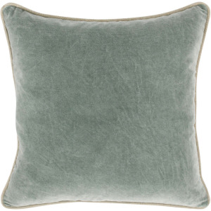 SLD Heirloom Velvet 22" Pillow - Bay Green