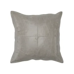 SLD Leather Pike Gray 22x22 Pillow