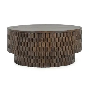 Norwood Coffee Table with Casters - Bark Brown
