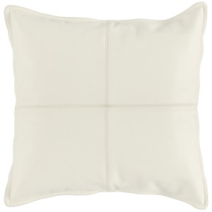 SLD Leather Davis Ivory Pillow