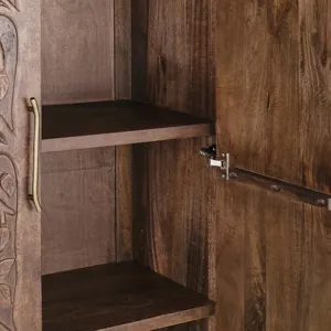 Alberto Tall Cabinet - Kona Brown