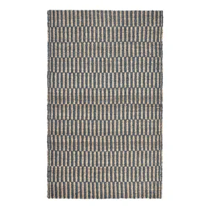 Monterey Jute Rug - Blue / Natural