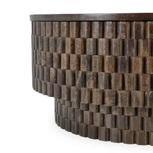 Norwood Coffee Table with Casters - Bark Brown