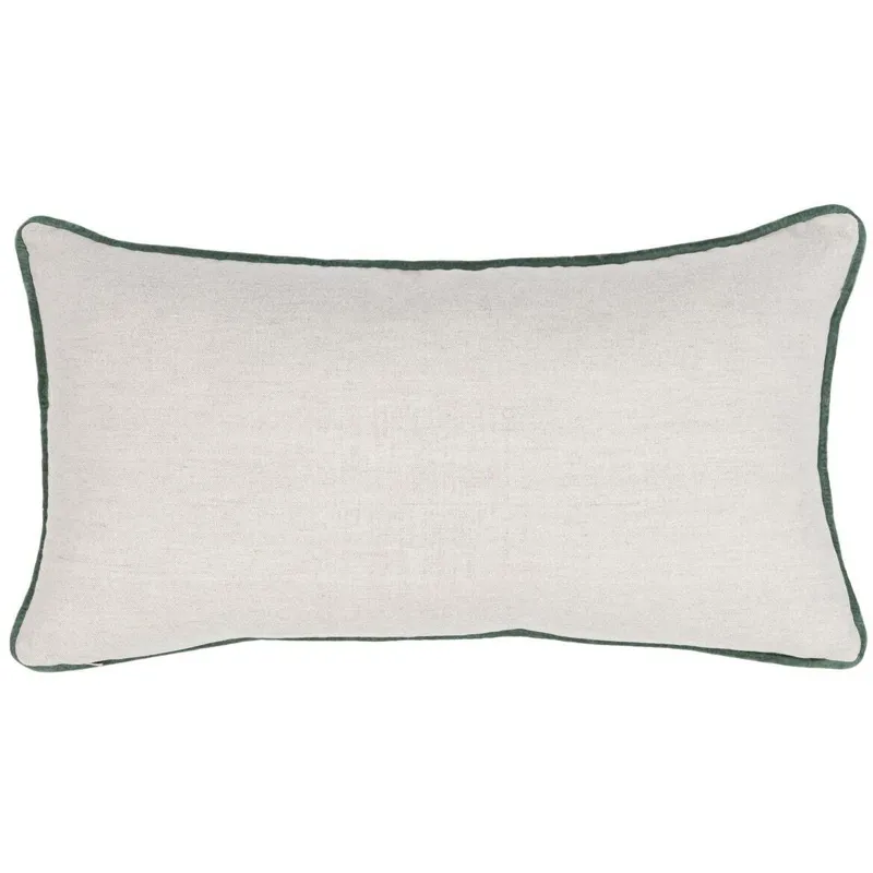 NV Belcourt Floral Pillow - Natural / Blue