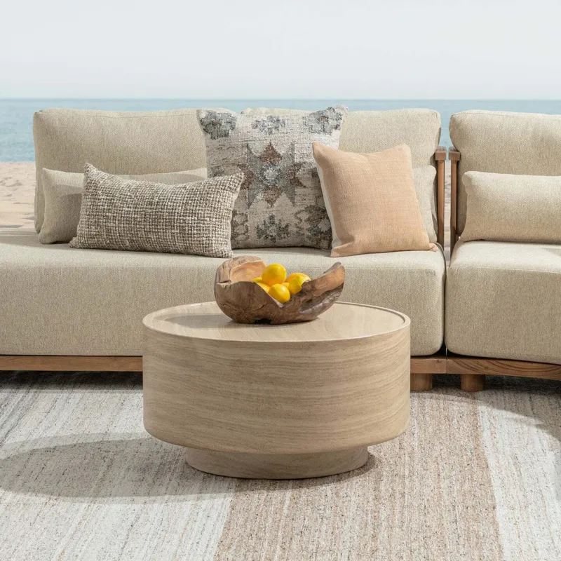 Mckenna Outdoor Coffee Table - Beige