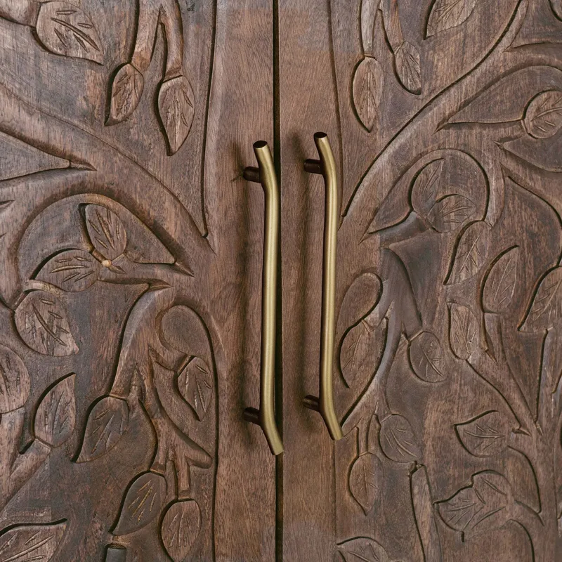 Alberto Tall Cabinet - Kona Brown