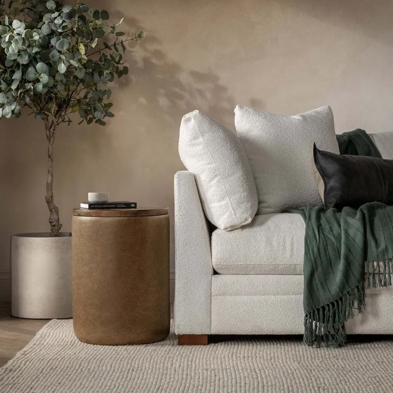 Andra Accent Table - Tan