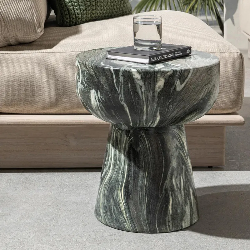 Merz Outdoor Accent Table - Green