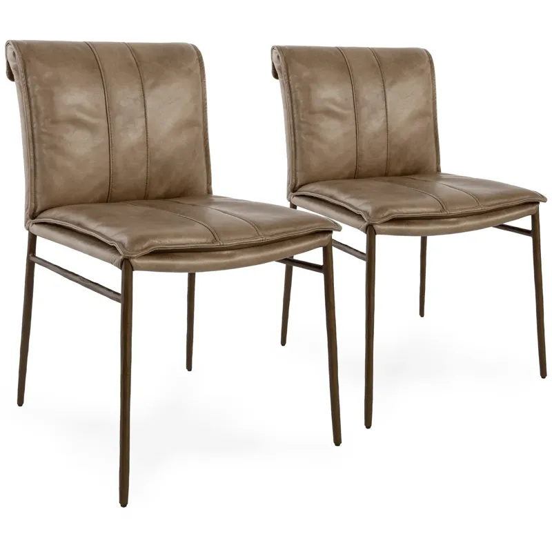 Mayer Dining Chair Set of 2 - Adobe Tan