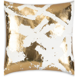 22X22 Abstract Gold Pillow