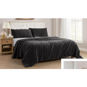 KATE K CHARCOAL QUILT SET