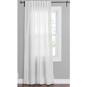 108" Ivory Lurex Velvet Bead Panel