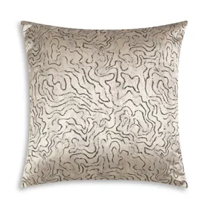 JACKIE 24X24 GREY/BLACK PILLOW