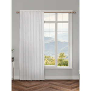 120'' Ivory Velvet WITH Crystal Panel
