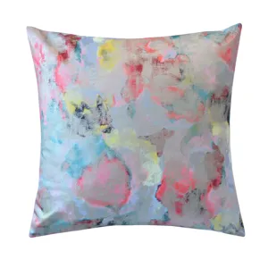 22X22 PINK VELVET PRINT PLW