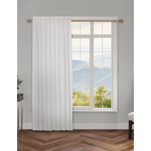 108'' Ivory Velvet WITH Crystal Panel