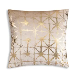 IVORY VLVT GOLD PRNT PILLOW **
