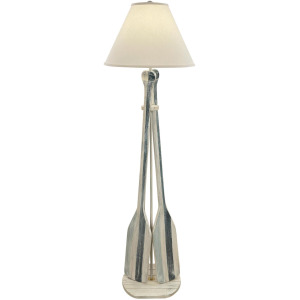 Nautical Stripe 2-Paddle Floor Lamp