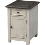 St. Claire One Door One Drawer Chairside Cabinet