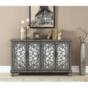 Four Door Media Credenza