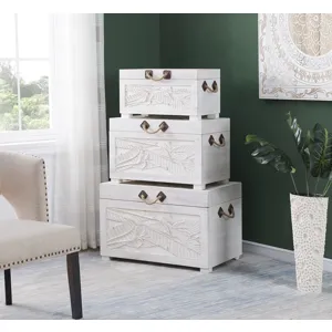 Set of Three Nesting Trunks