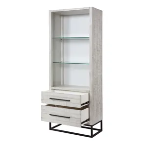 Two Drawer Pier Bookcase