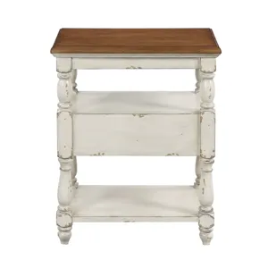 One Drawer Chairside Table