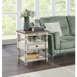 One Drawer Chairside Table