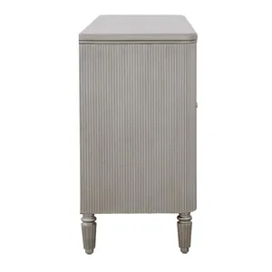 Kayce  Champagne Four Door Credenza