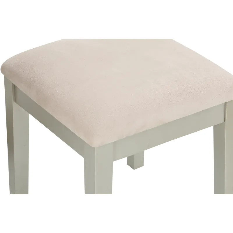 Six Drawer Console w/ Mirror & Stool