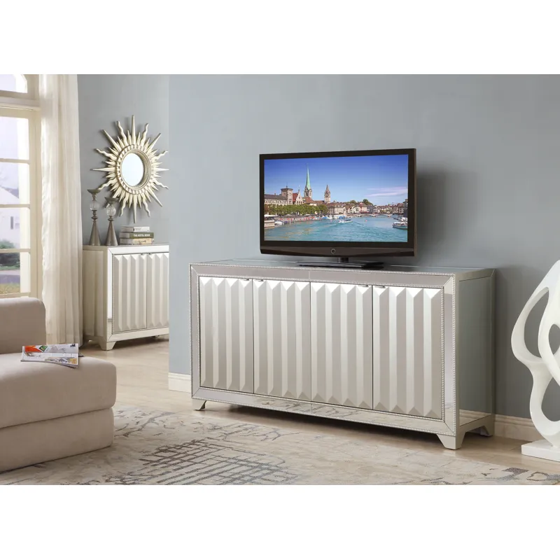 Four Door Media Credenza