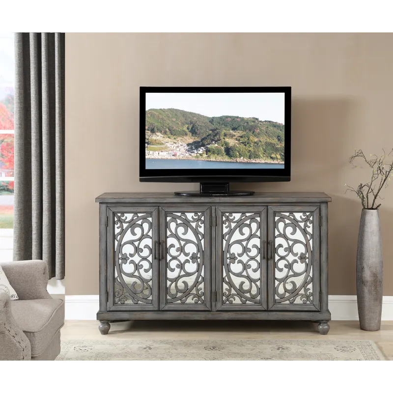 Four Door Media Credenza
