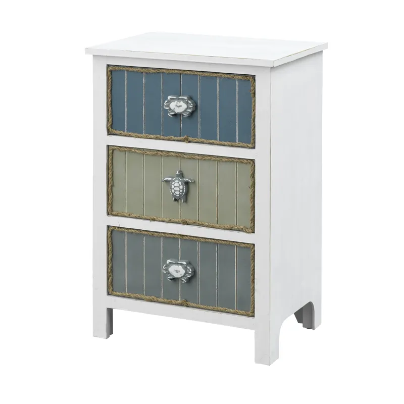 Three Drawer Chairside