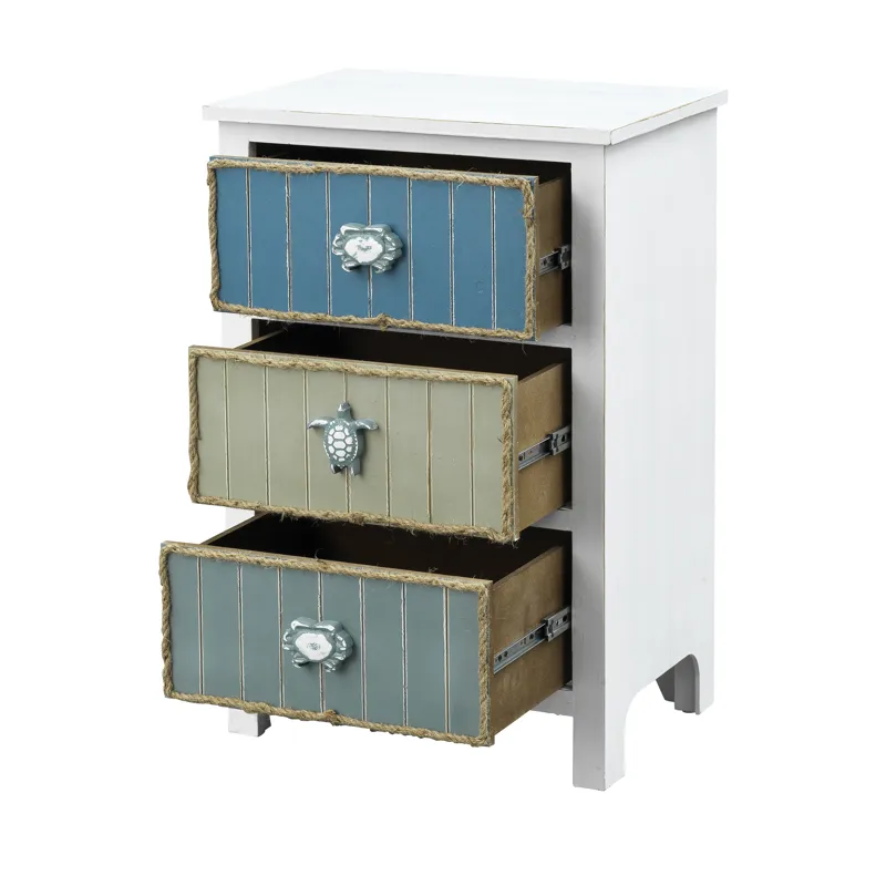 Three Drawer Chairside