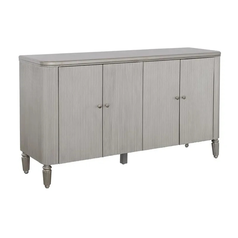 Kayce  Champagne Four Door Credenza